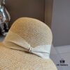 Hermes New Arrival Straw Hat, Made with Taiwanese Fine Straw, Simple and Elegant Aristocratic Style, Head Circumference 57cm