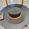 Hermès New Belt Style Straw Hat, Flat Top Fedora, Head Circumference 57cm