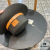 Hermès New Belt Style Straw Hat, Flat Top Fedora, Head Circumference 57cm