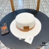 692fb9e099f2d84055c87967 Hermès New Belt-Style Straw Hat, Flat-Crown Fedora, Head Circumference 57cm