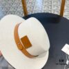 692fb9e499f2d84055c8796d Hermès New Belt-Style Straw Hat, Flat-Crown Fedora, Head Circumference 57cm