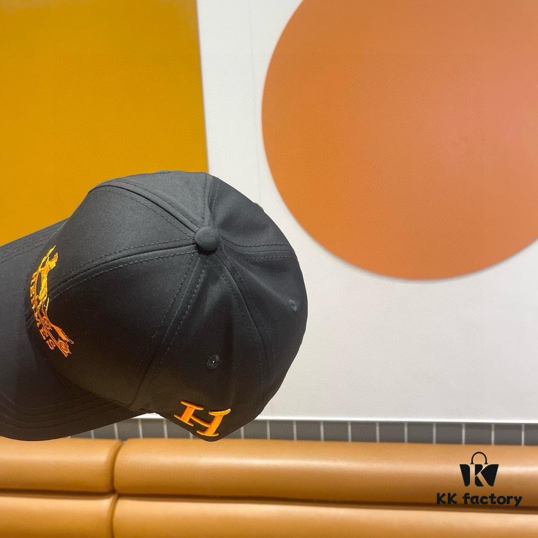 692fba0a99f2d84055c879a2 New Arrival HERMÈS (Hermes) Latest Original Order Baseball Cap, Color-Blocked H, Authentic Mold Customized, Original Breathable Canvas Fabric with Factory Stainless Steel Adjustable Buckle, Exquisite Craftsmanship, Stylish and Handsome, Premium Quality