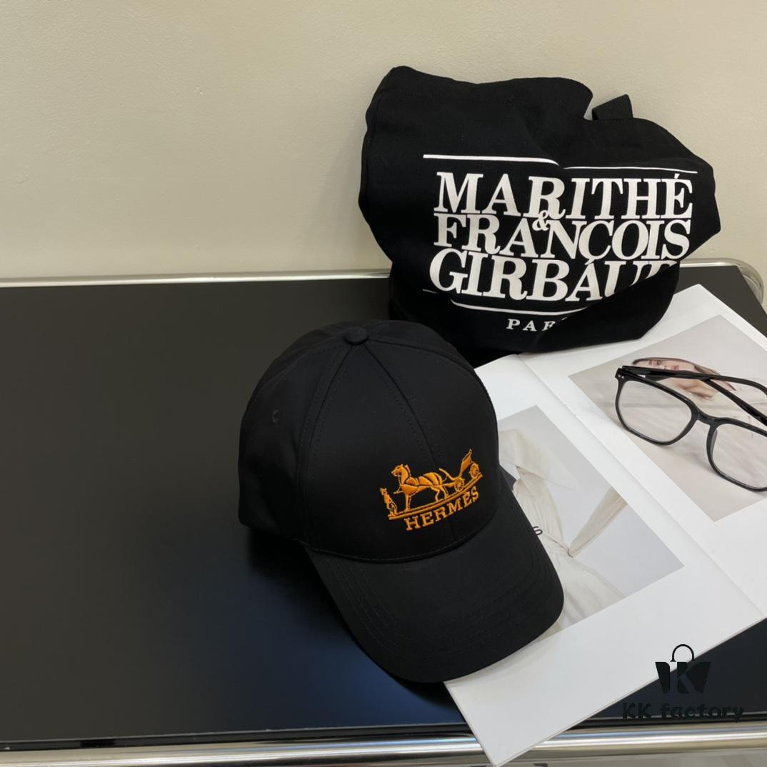 692fba6299f2d84055c87a03 New Arrival HERMÈS Latest Original Design Baseball Cap, Color-Block H Logo, Authentic Mold Custom Made, Premium Breathable Canvas Fabric with Original Factory Stainless Steel Adjustable Buckle, Exquisite Craftsmanship, Stylish and Handsome, Outstanding Quality