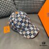 Box with Cloth Bag, HERMÈS New Original Single Baseball Cap, H Embroidered Plaid, Authentic Mold Customized, Original Breathable Canvas Fabric + Top Layer Cowhide, Factory Stainless Steel Adjustable Buckle, Exquisite Craftsmanship, Stylish and Handsome, Superior Quality! Hat, Fisherman Cap, Baseball Cap, Knit Cap