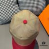 692fbaa999f2d84055c87a4f HERMÈS (Hermes) Latest Original Single Baseball Cap, Color-Block H Design, Authentic Mold Custom-Made, High-Quality Breathable Canvas Fabric with Genuine Top-Layer Leather, Original Factory Stainless Steel Adjustable Buckle