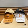 692fbaae99f2d84055c87a54 New Arrival HERMÈS Latest Original Order Baseball Cap, Color-Blocked H, Authentic Mold Customized, Premium Breathable Canvas Fabric with Original Factory Stainless Steel Adjustable Buckle, Exquisite Craftsmanship, Stylish and Handsome, Exceptional Quality
