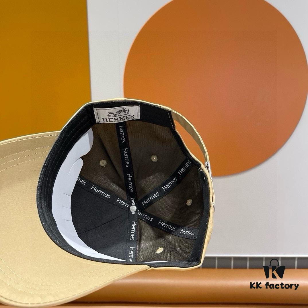 692fbaaf99f2d84055c87a57 New Arrival HERMÈS Latest Original Order Baseball Cap, Color-Blocked H, Authentic Mold Customized, Premium Breathable Canvas Fabric with Original Factory Stainless Steel Adjustable Buckle, Exquisite Craftsmanship, Stylish and Handsome, Exceptional Quality