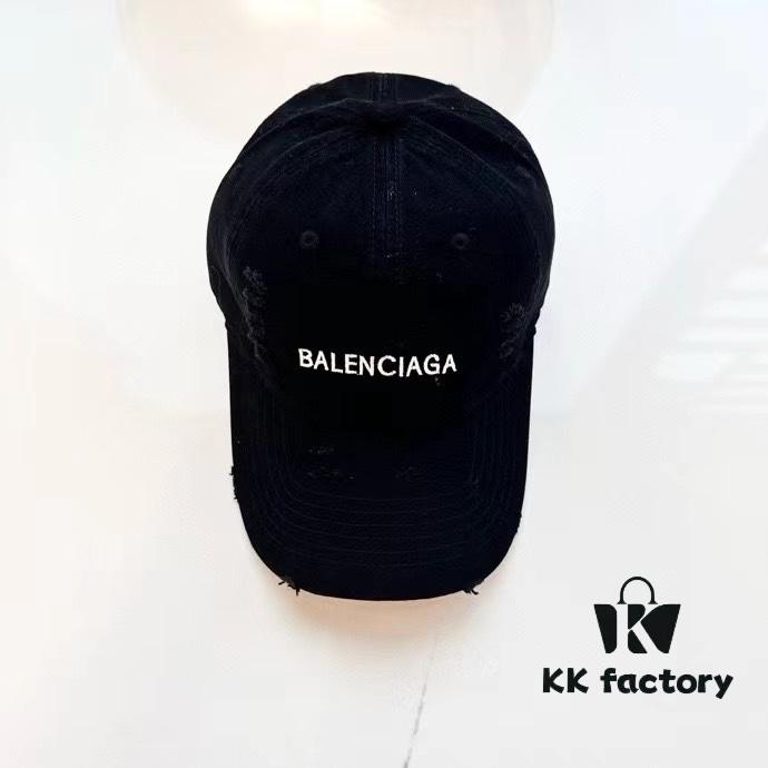 692fbac599f2d84055c87a6e Balenciaga New Arrival Distressed Washed Cotton Baseball Cap, Stylish Unisex Design