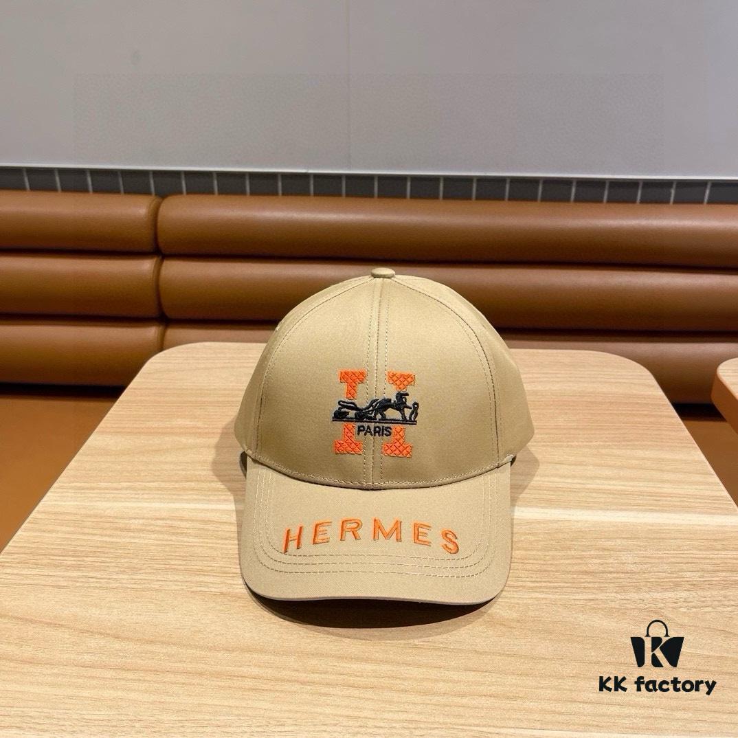 692fbac599f2d84055c87a6f New Arrival HERMÈS Latest Original Order Baseball Cap, Color-Blocked H, Authentic Mold Customized, Premium Breathable Canvas Fabric with Original Factory Stainless Steel Adjustable Buckle, Exquisite Craftsmanship, Stylish and Handsome, Exceptional Quality