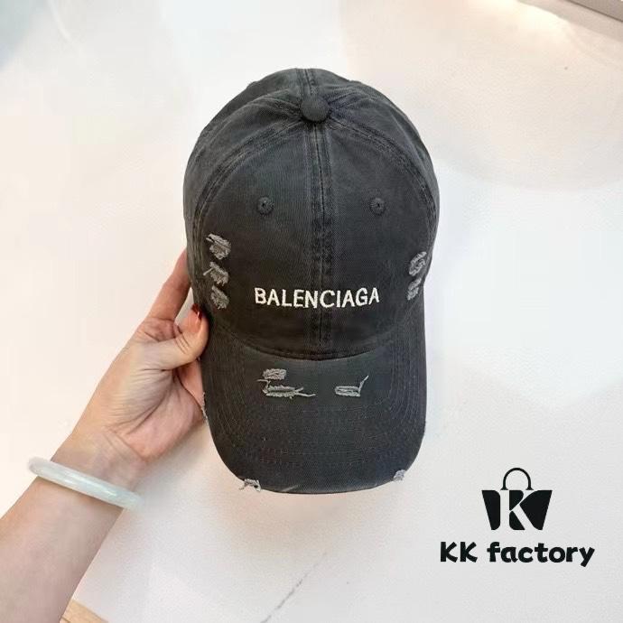 692fbac699f2d84055c87a71 Balenciaga New Arrival Distressed Washed Cotton Baseball Cap, Stylish Unisex Design