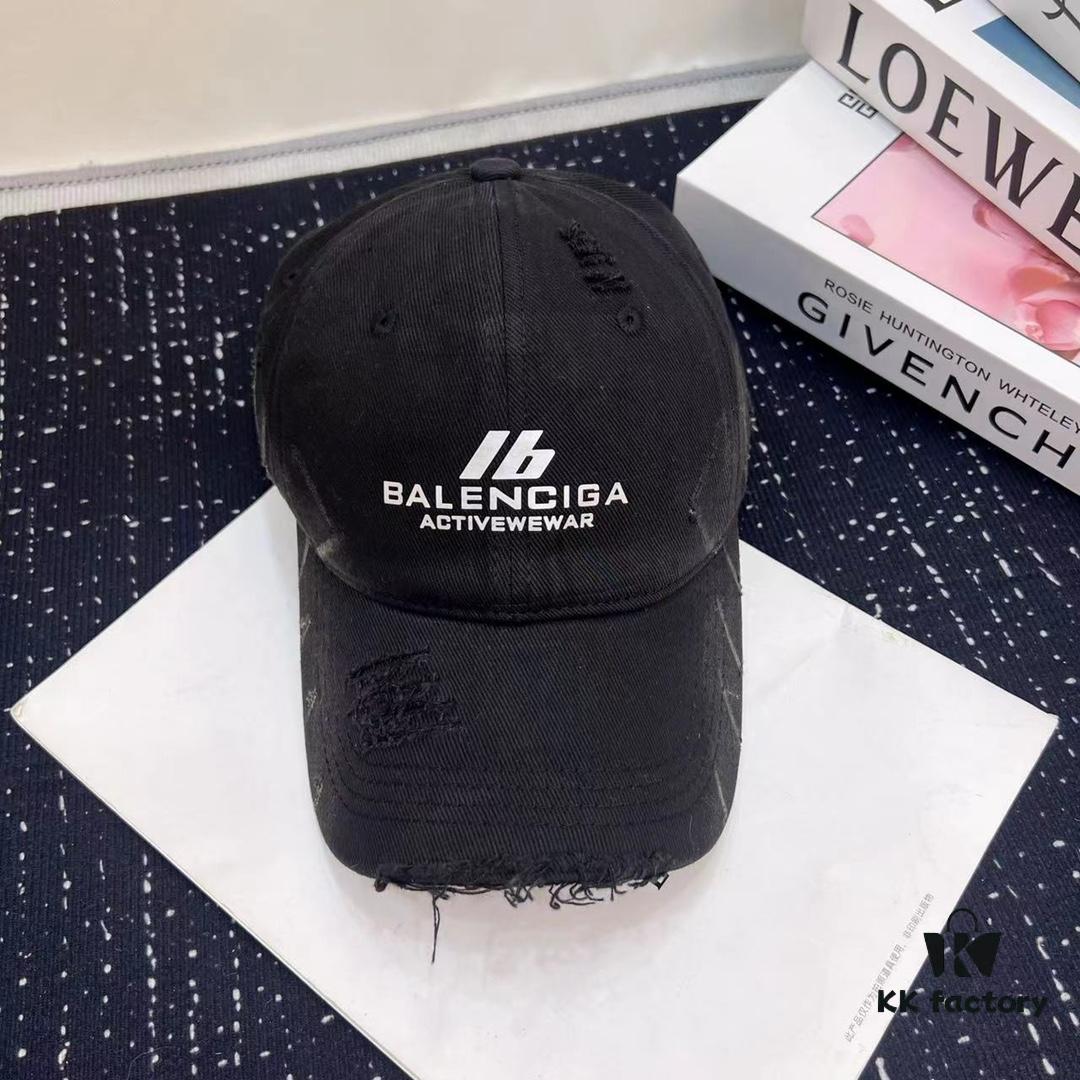 692fbae199f2d84055c87a94 Balenciaga New Arrival Distressed Washed Cotton Baseball Cap, Stylish Unisex Design