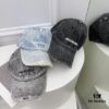 692fbb0799f2d84055c87ac2 Balenciaga New Denim Baseball Cap with Distressed Hole Design