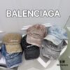 692fbb0999f2d84055c87ac4 Balenciaga New Denim Baseball Cap with Distressed Hole Design