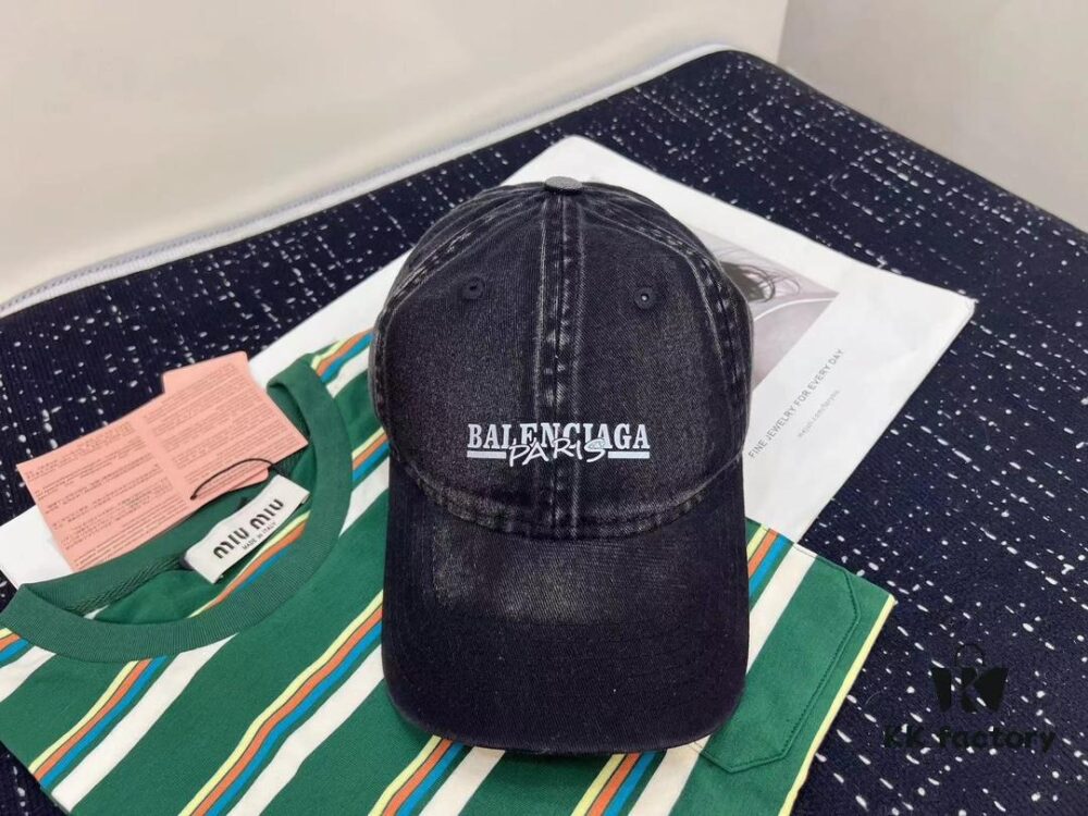 692fbb1799f2d84055c87ad7 Balenciaga New Style Washed Cotton Baseball Cap, Fashionable and Unique Design