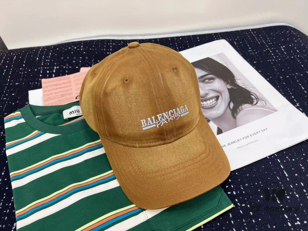 692fbb1b99f2d84055c87adc Balenciaga New Style Washed Cotton Baseball Cap, Fashionable and Unique Design