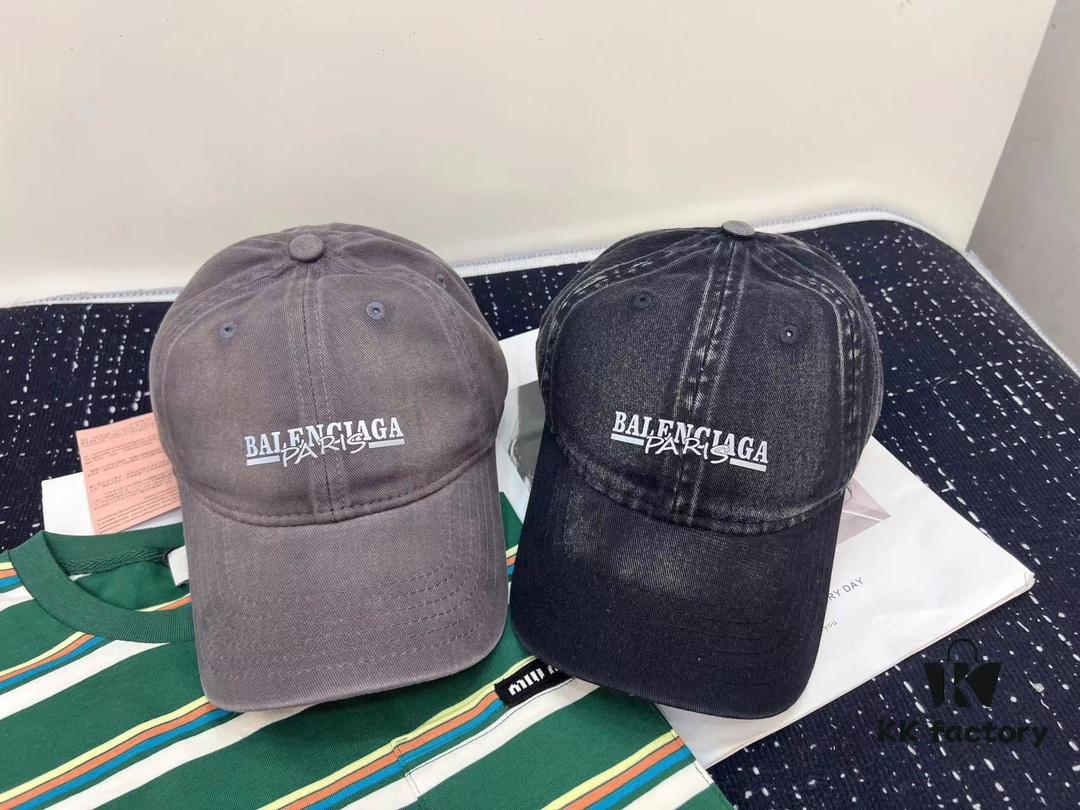 692fbb1c99f2d84055c87ade Balenciaga New Style Washed Cotton Baseball Cap, Fashionable and Unique Design