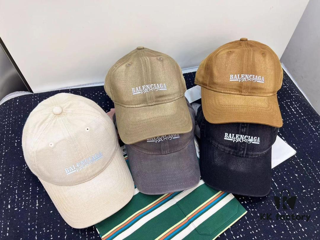 692fbb1e99f2d84055c87ae0 Balenciaga New Style Washed Cotton Baseball Cap, Fashionable and Unique Design