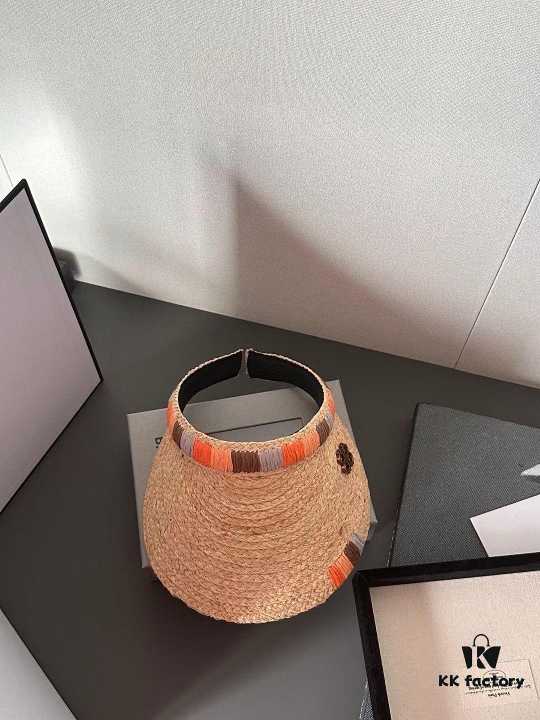 692fbb2399f2d84055c87ae4 Balenciaga New Ethnic Style Sun Hat Woven Straw Cap