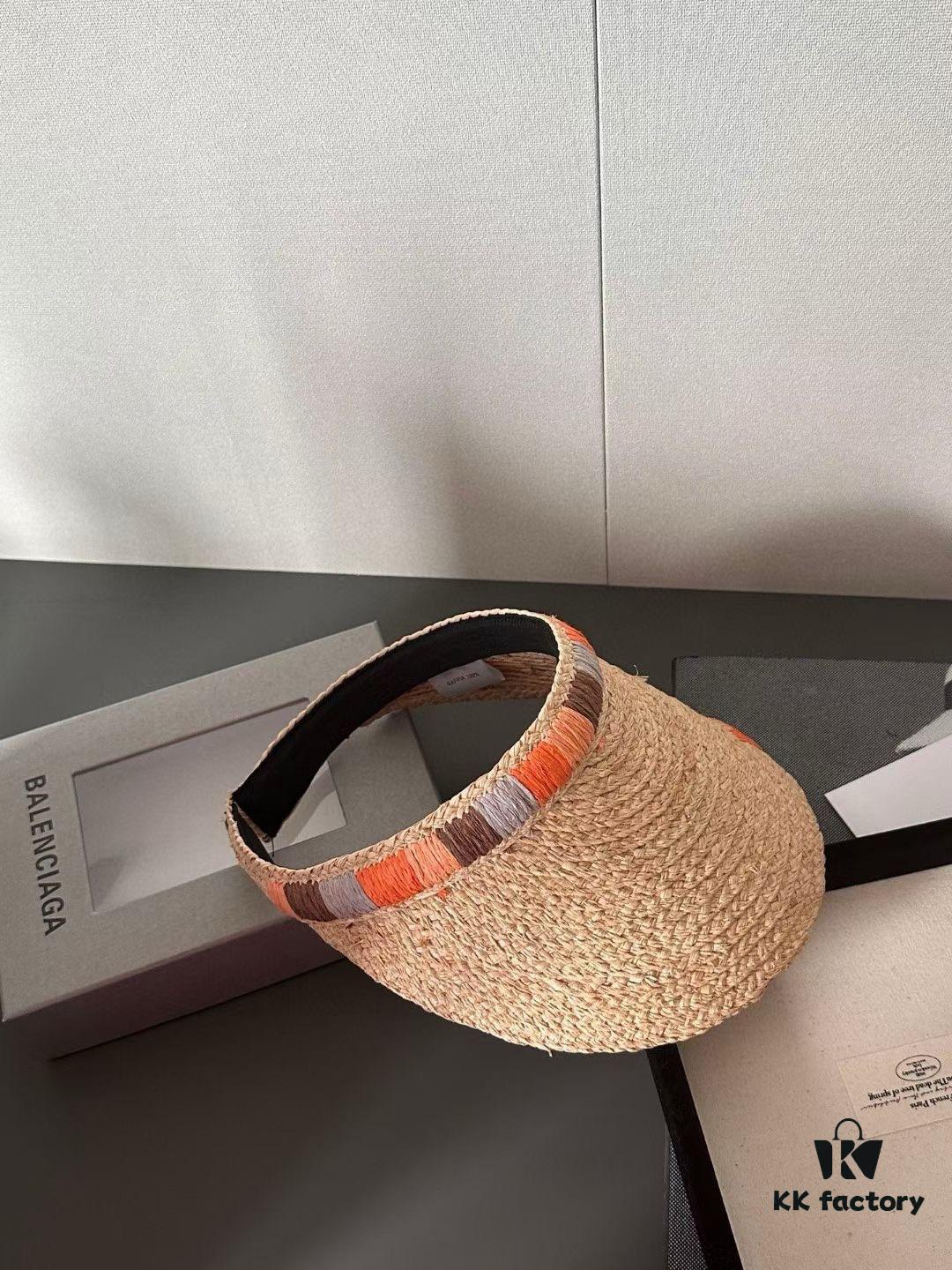 692fbb2799f2d84055c87ae8 Balenciaga New Ethnic Style Sun Hat Woven Straw Cap
