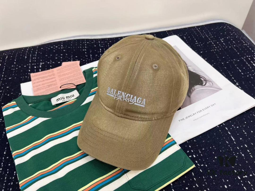 692fbb2c99f2d84055c87aef Balenciaga New Style Washed Cotton Baseball Cap, Fashionable and Unique Design