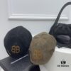 Balenciaga New Arrival ✓ Beige Vintage-Style Forward Cap, Early Autumn Suede Fabric with Exceptional Texture 🤎🖤