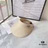 Balencia ~ New Straw Wide-Brimmed Open-Crown Hat