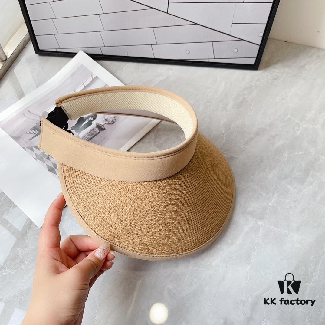 Balencia ~ New Arrival Straw Wide-Brimmed Open Top Hat