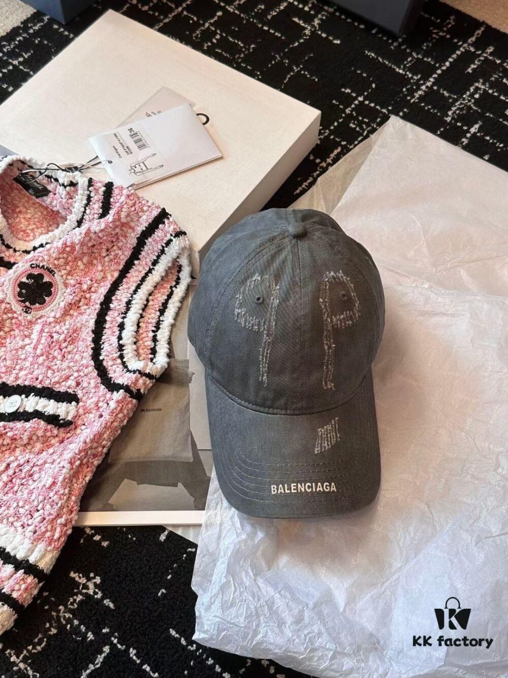 692fbb6299f2d84055c87b2e Vintage Distressed Baseball Cap by Balenciaga