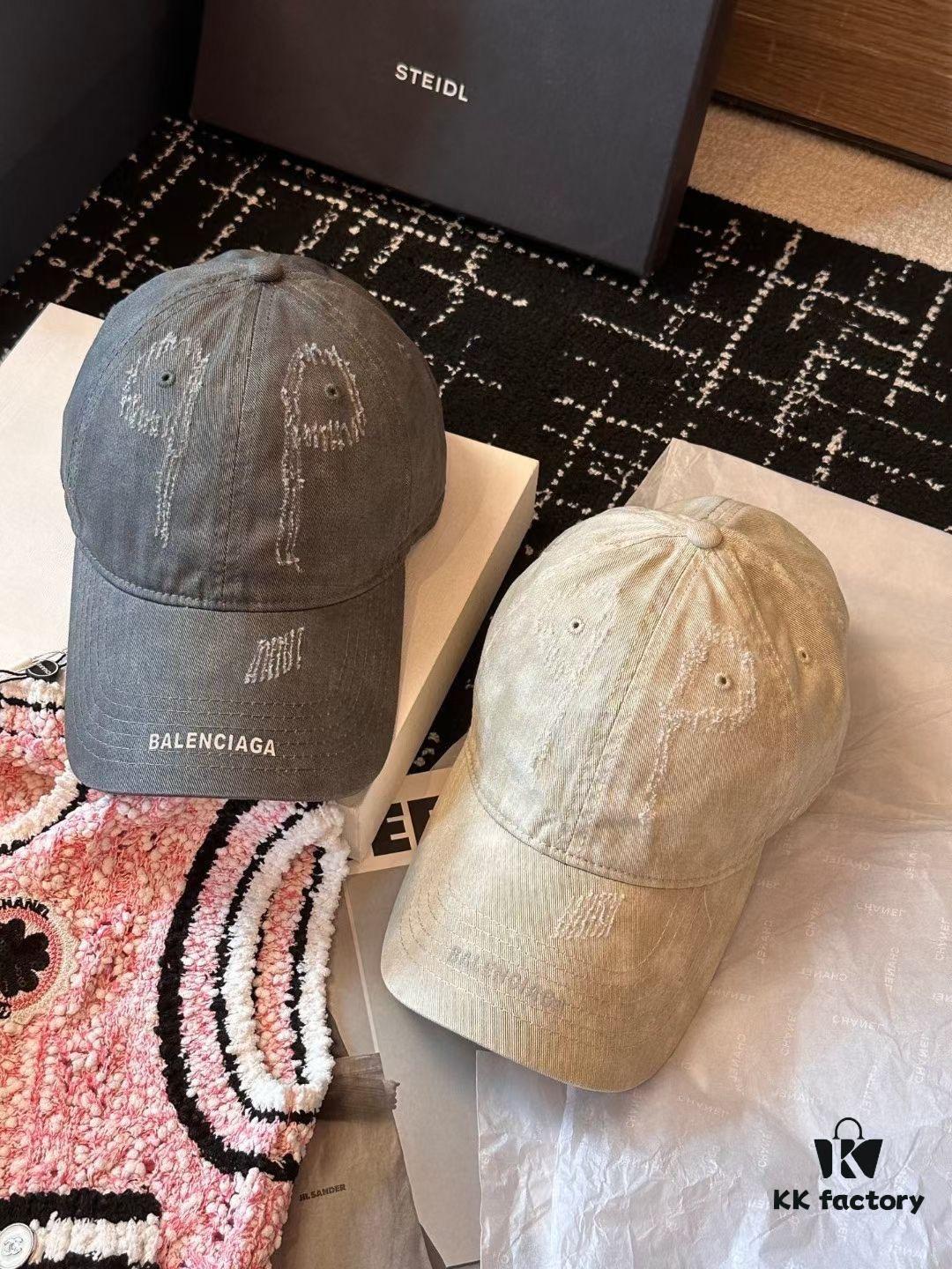 692fbb6399f2d84055c87b2f Vintage Distressed Baseball Cap by Balenciaga