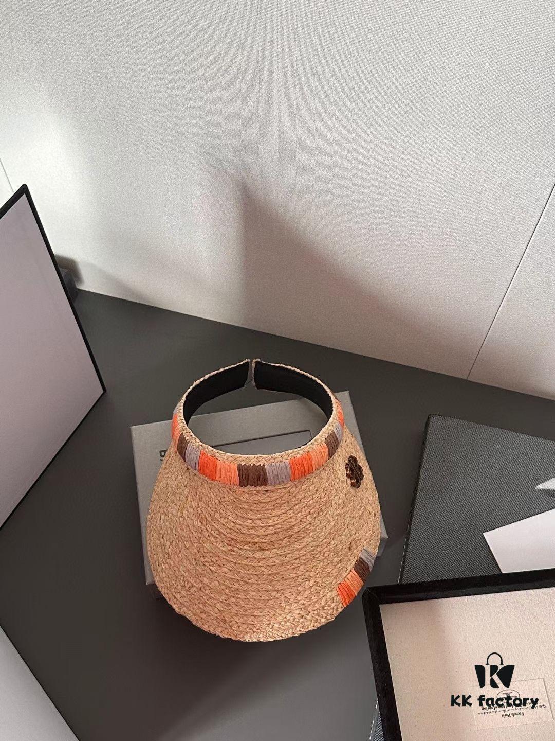 Balenciaga New Ethnic Style Sun Hat Straw Weaving Fedora