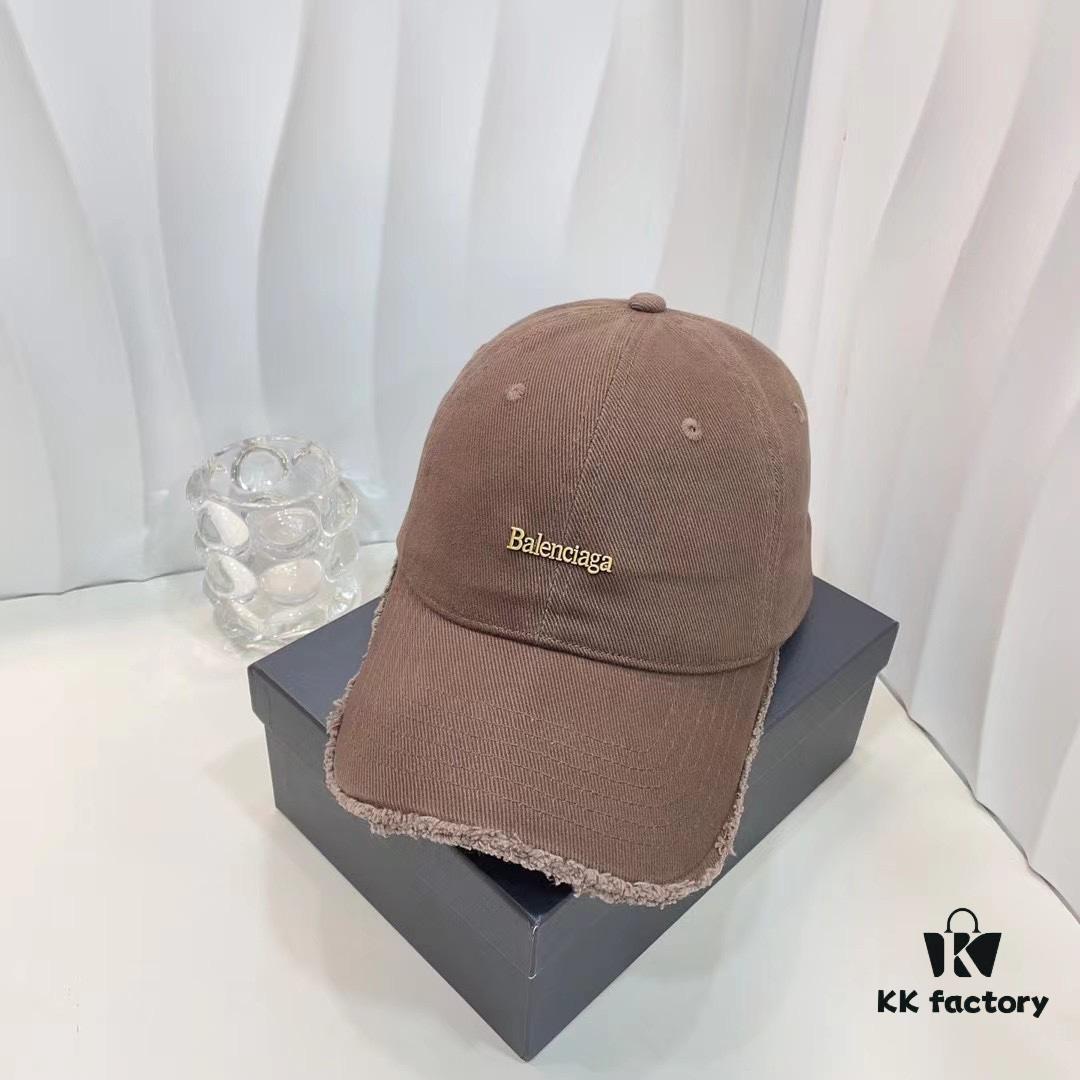 692fbc3c99f2d84055c87bf3 Balencia ~ New Style Frayed Brim Baseball Cap