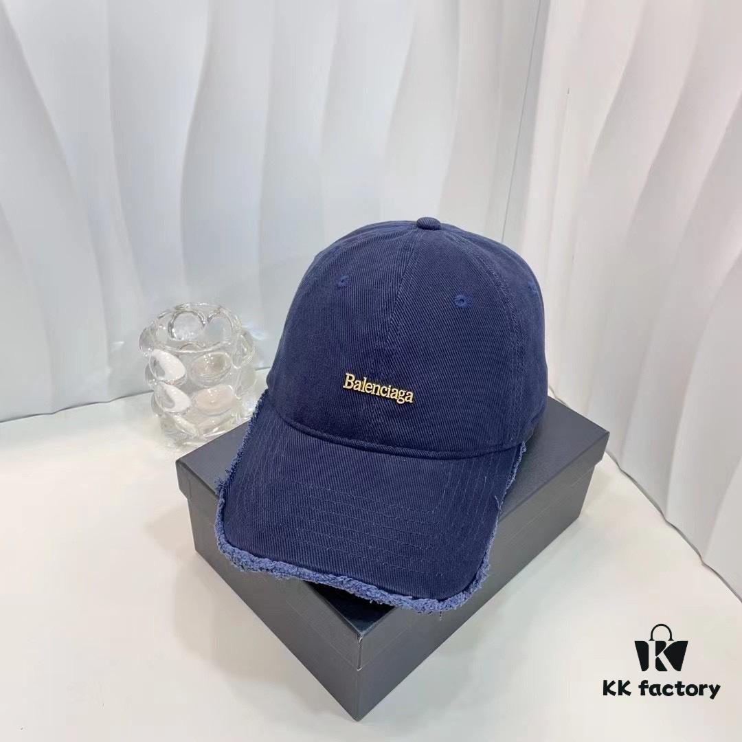 692fbc3f99f2d84055c87bf6 Balencia ~ New Style Frayed Brim Baseball Cap