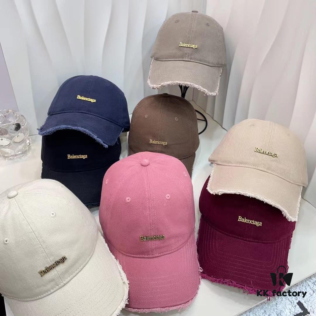 692fbc4499f2d84055c87bfc Balencia ~ New Style Frayed Brim Baseball Cap