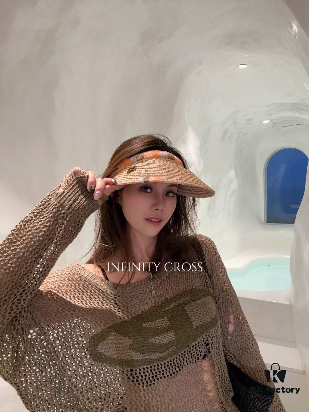 Balenciaga New Ethnic Style Sun Hat Woven Straw Cap