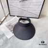692fbcb399f2d84055c87c7d Balencia ~ New Straw Wide-Brimmed Open-Crown Hat