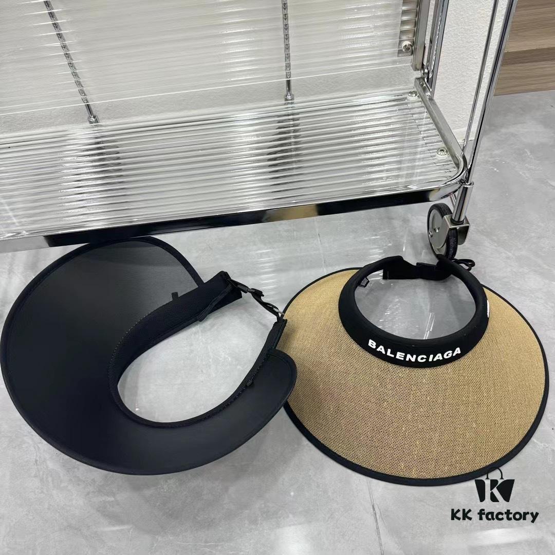 Balencia ~ New Arrival Shell-Style Visor Hat for Summer Sun Protection