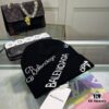692fbd4599f2d84055c87d29 Balenciaga Letter Logo Knit Hat, Unisex Winter Beanie with Dust Bag