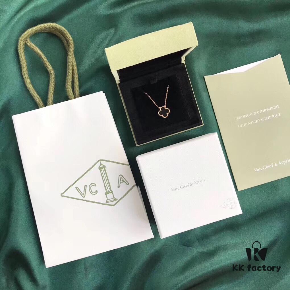 Van Cleef & Arpels Alhambra Four-Leaf Clover Necklace in Silver Version