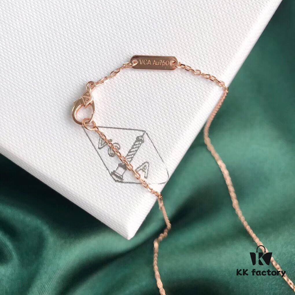 Van Cleef & Arpels Alhambra Four-Leaf Clover Necklace in Silver Version