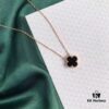 Van Cleef & Arpels Alhambra Four-Leaf Clover Necklace in Silver Version