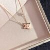 692fbe0799f2d84055c87df4 L VBlossom Series Diamond-cut Sunflower Four-Leaf Clover Round Necklace