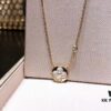 692fbe0b99f2d84055c87dfa L VBlossom Series Diamond-cut Sunflower Four-Leaf Clover Round Necklace