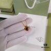 Medium Four-Leaf Clover Natural Tiger's Eye Necklace