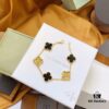 692fbe2199f2d84055c87e1d Van Cleef & Arpels 2019 New Arrival, 50th Anniversary Limited Edition Five-Flower Mother-of-Pearl Bracelet in Black Onyx and Gold