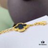 692fbe2299f2d84055c87e1e Van Cleef & Arpels 2019 New Arrival, 50th Anniversary Limited Edition Five-Flower Mother-of-Pearl Bracelet in Black Onyx and Gold