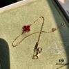 925 Sterling Silver VCA Cleef & Arpels Alhambra Bracelet Mini Four-Leaf Clover