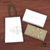 692fbe4099f2d84055c87e52 VCA Gold Stripe Four-Leaf Clover Bracelet