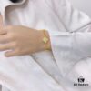 692fbe4499f2d84055c87e58 VCA Gold Stripe Four-Leaf Clover Bracelet