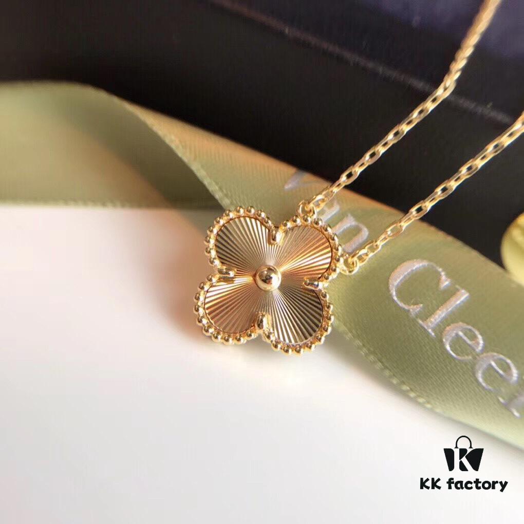692fbe4b99f2d84055c87e66 Van Cleef & Arpels VCA 2019 Alhambra Necklace – A Unique Radiant Design with Engine-Engraved Floral Motif, Never Commonly Seen