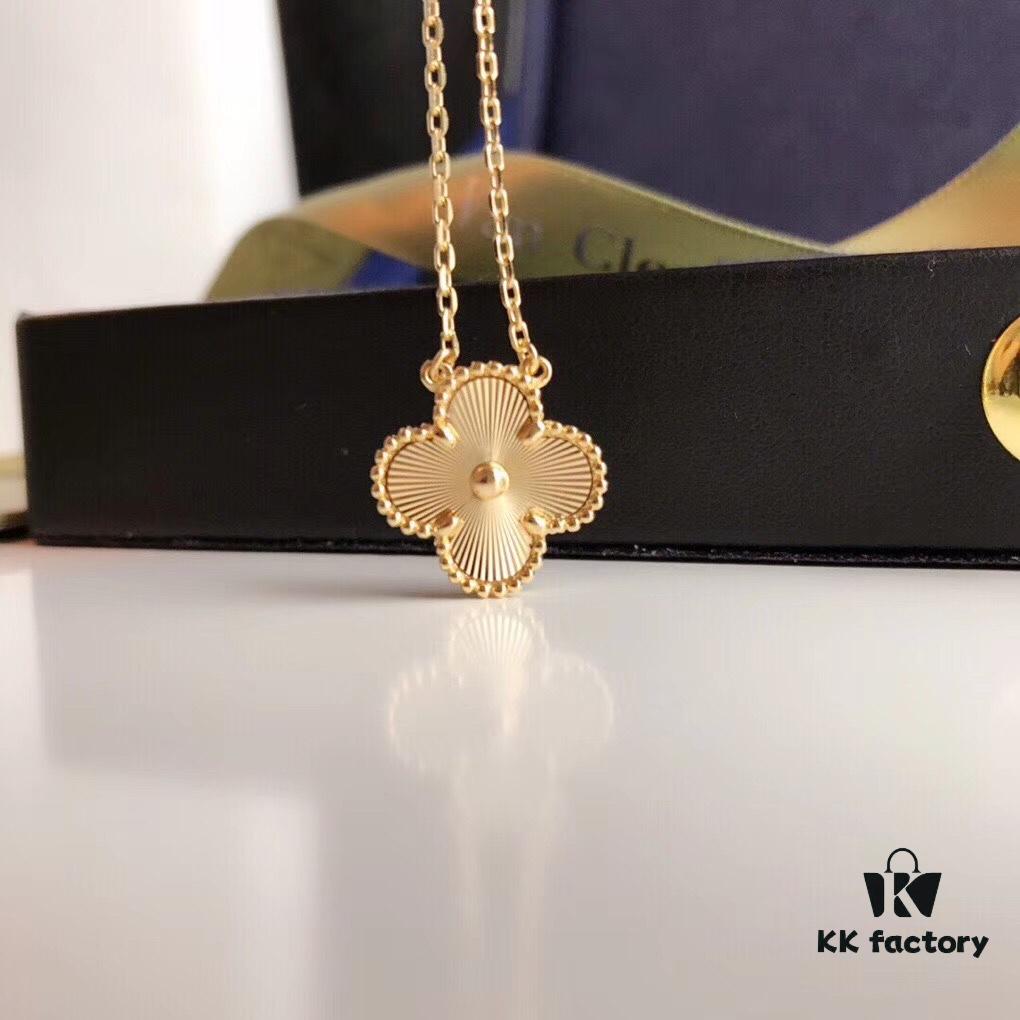 692fbe4b99f2d84055c87e69 Van Cleef & Arpels VCA 2019 Alhambra Necklace – A Unique Radiant Design with Engine-Engraved Floral Motif, Never Commonly Seen